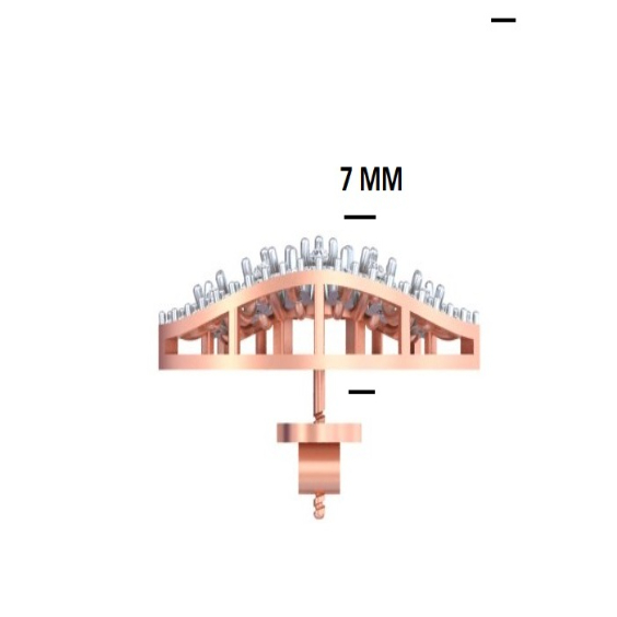 Majestic Fan Halo Studs Earring