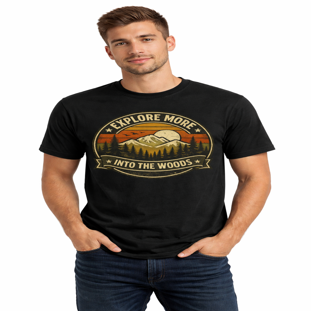 Round neck t-shirts for print for demand