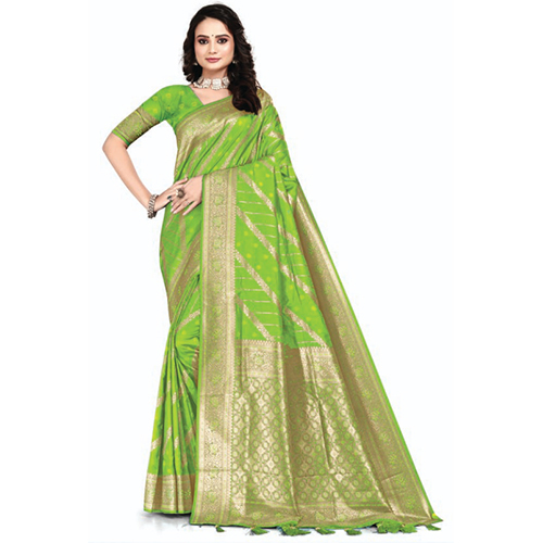 02A Silk Golden Bird Saree