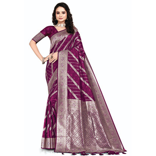 02D Silk Golden Bird Saree