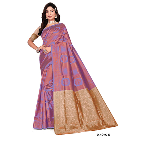 02 E PArle G Silk Saree