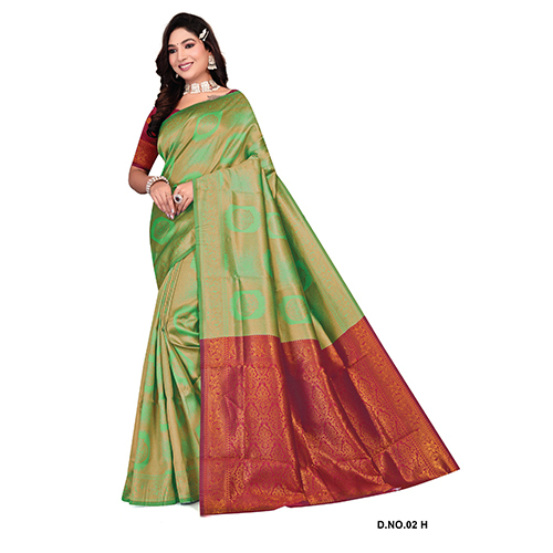 02 H PArle G Silk Saree