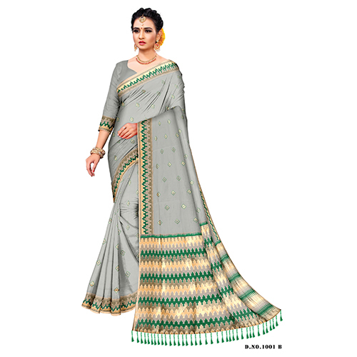 1001 B sunshine Silk Saree