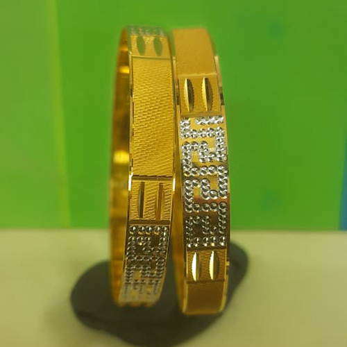 Gold Plain Bangles