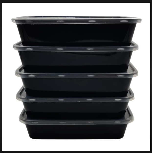 Black Plastic Container