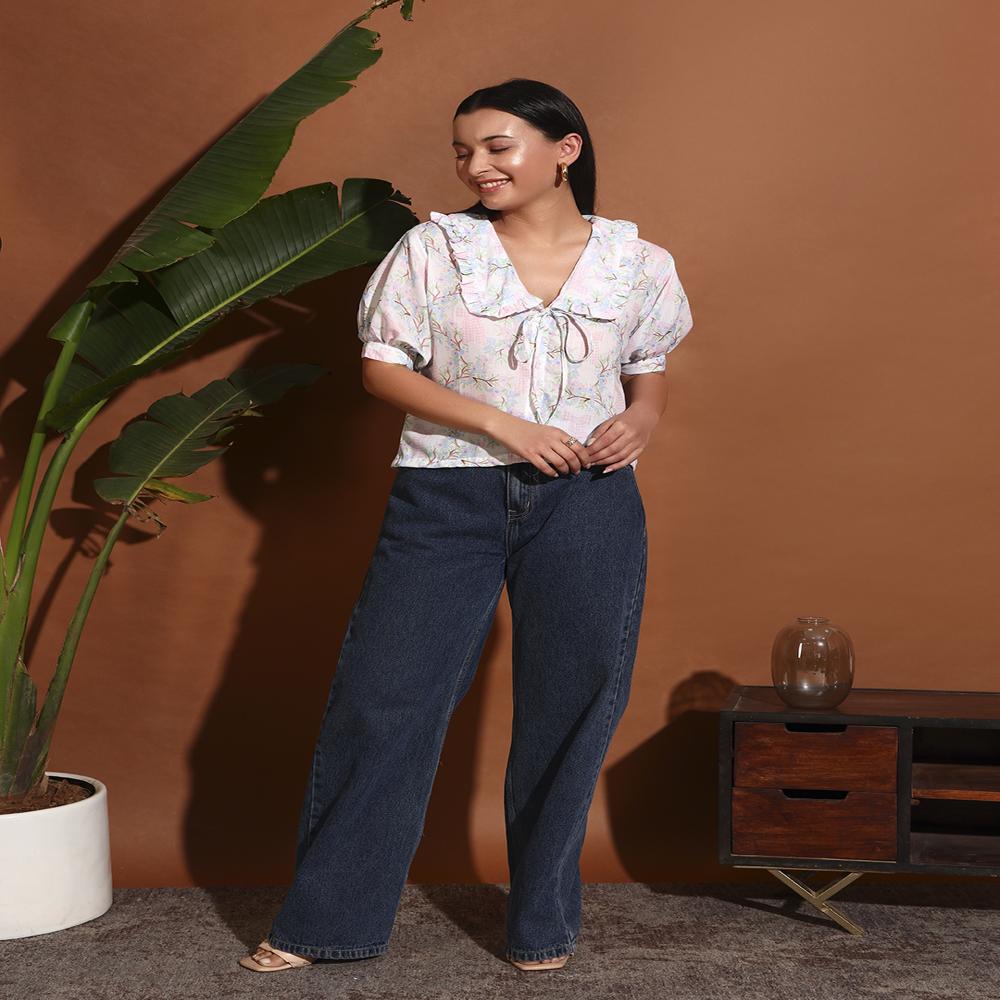 Calming Picnic Bow Shirt - Chest Size: S