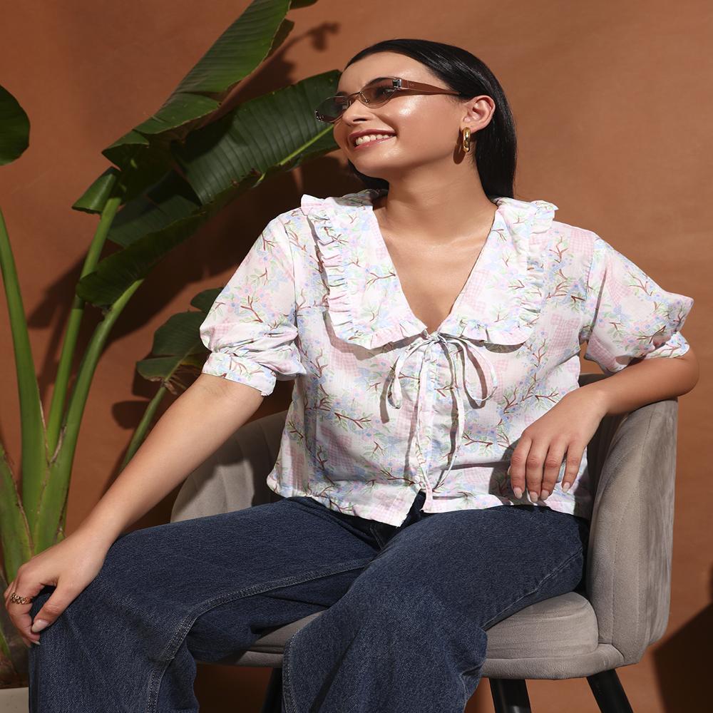 Calming Picnic Bow Shirt - Chest Size: S