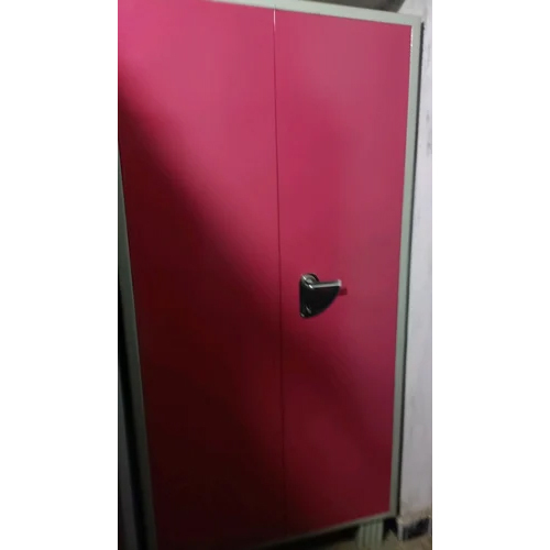 Pink Double Door Iron Almirah