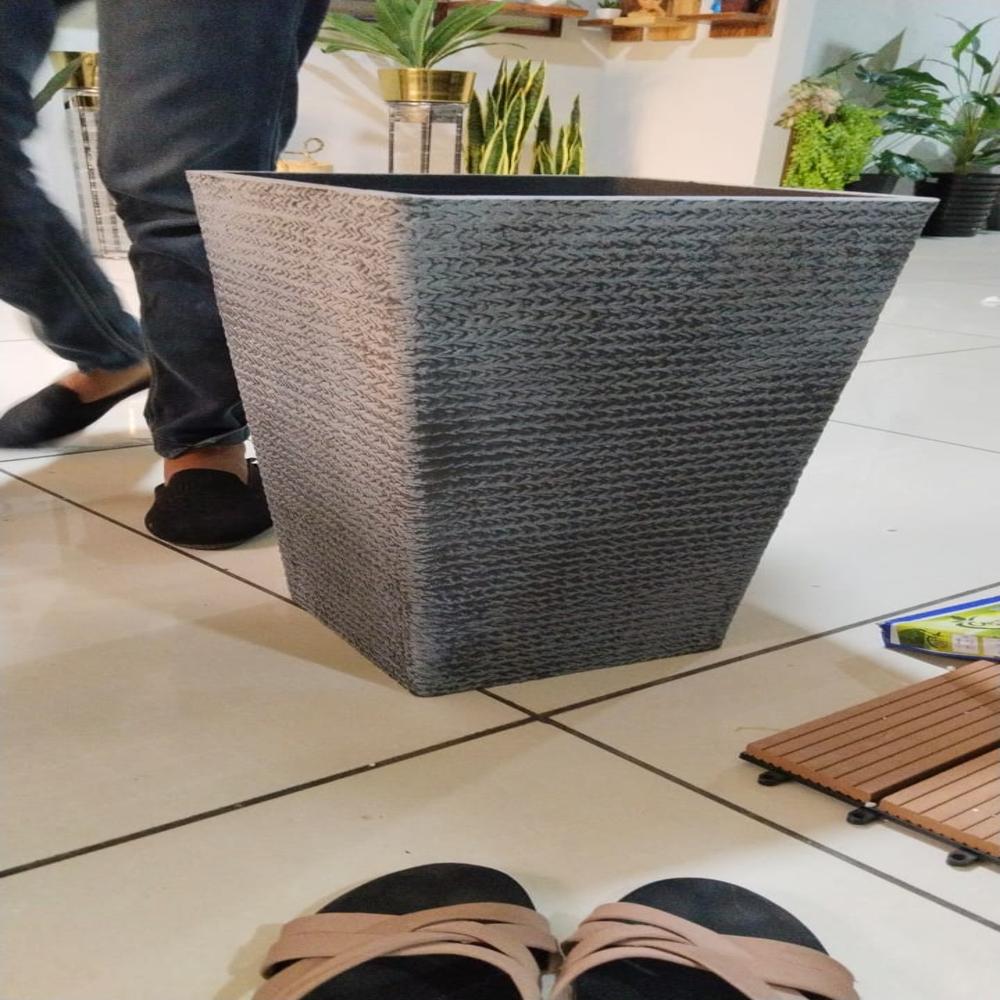 SG-BPT138 Light Grey Stone Square Planter