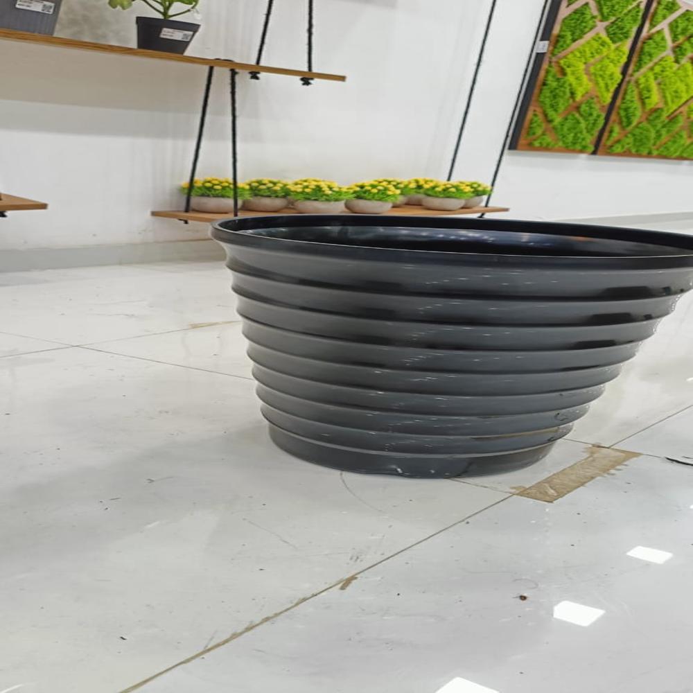 Sg-bpt157 Round Ring Planter - Color: Black