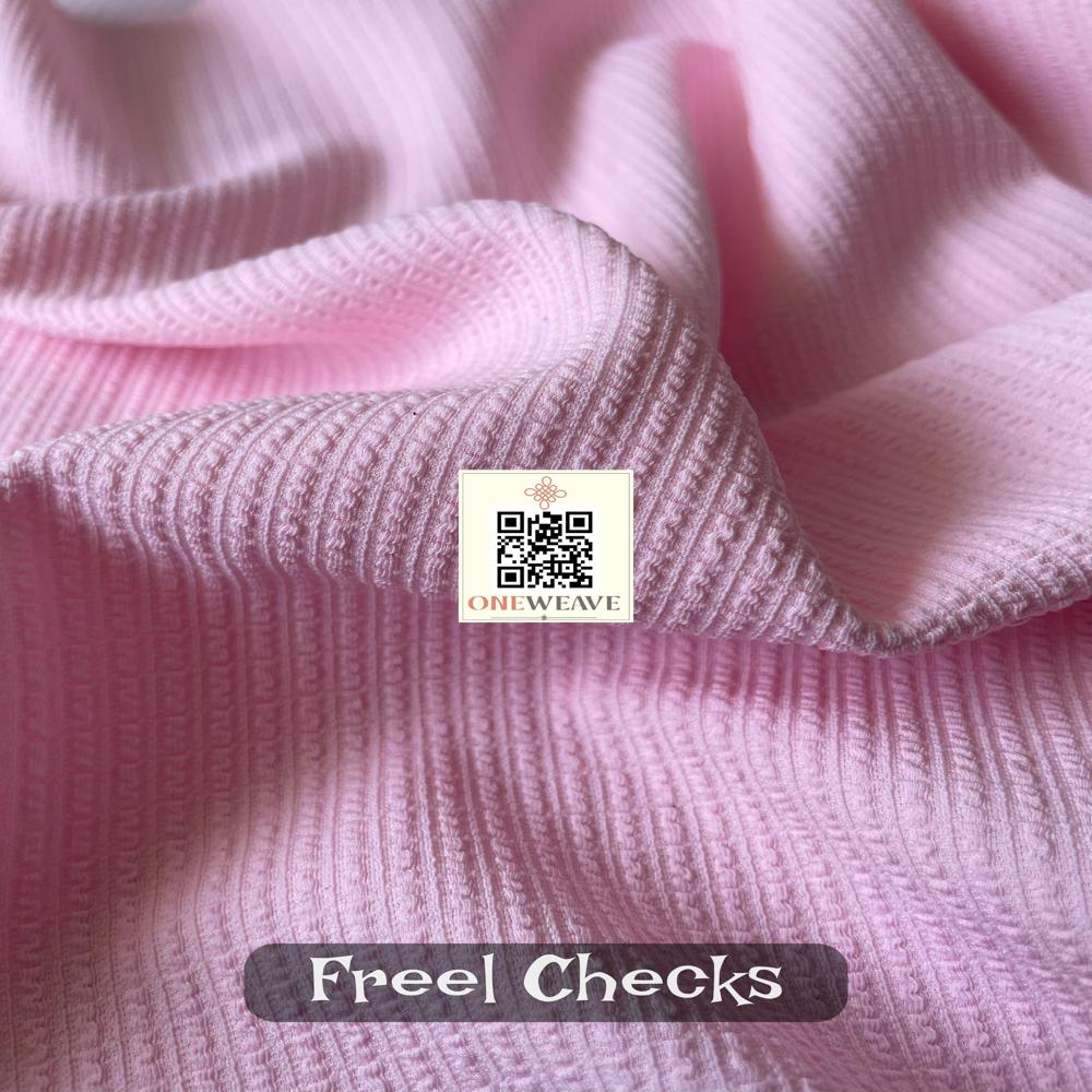 FREEL CHECK POLYESTER KNITTED FABRIC
