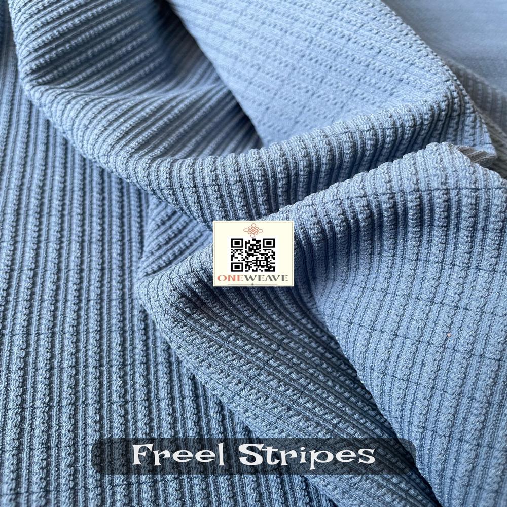 FREELSTRIPE POLYESTER KNITTED  FABRIC