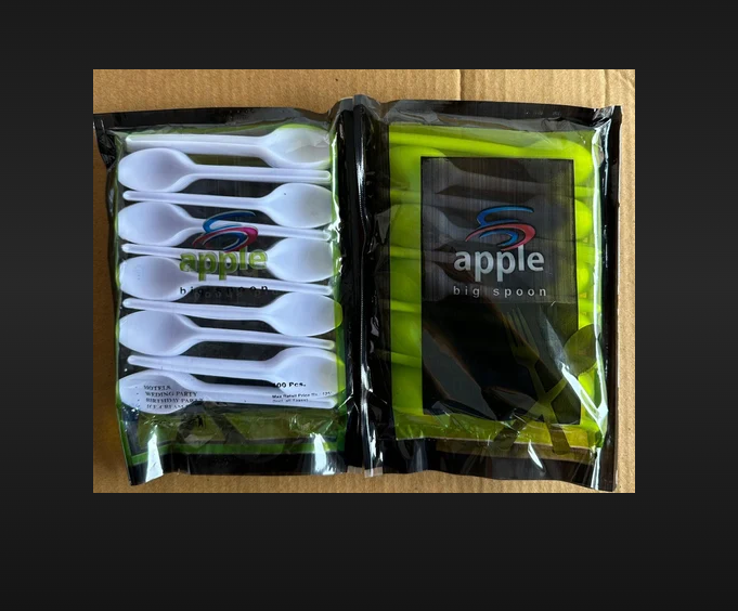 China Apple Plastic Spoon - Durable Plastic Material, Lightweight Design, Versatile Utility For Cooking And Serving