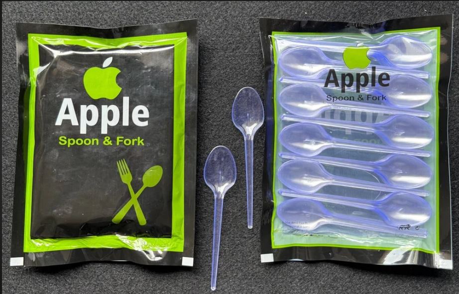 China Apple Plastic Spoon - Durable Plastic Material, Lightweight Design, Versatile Utility For Cooking And Serving