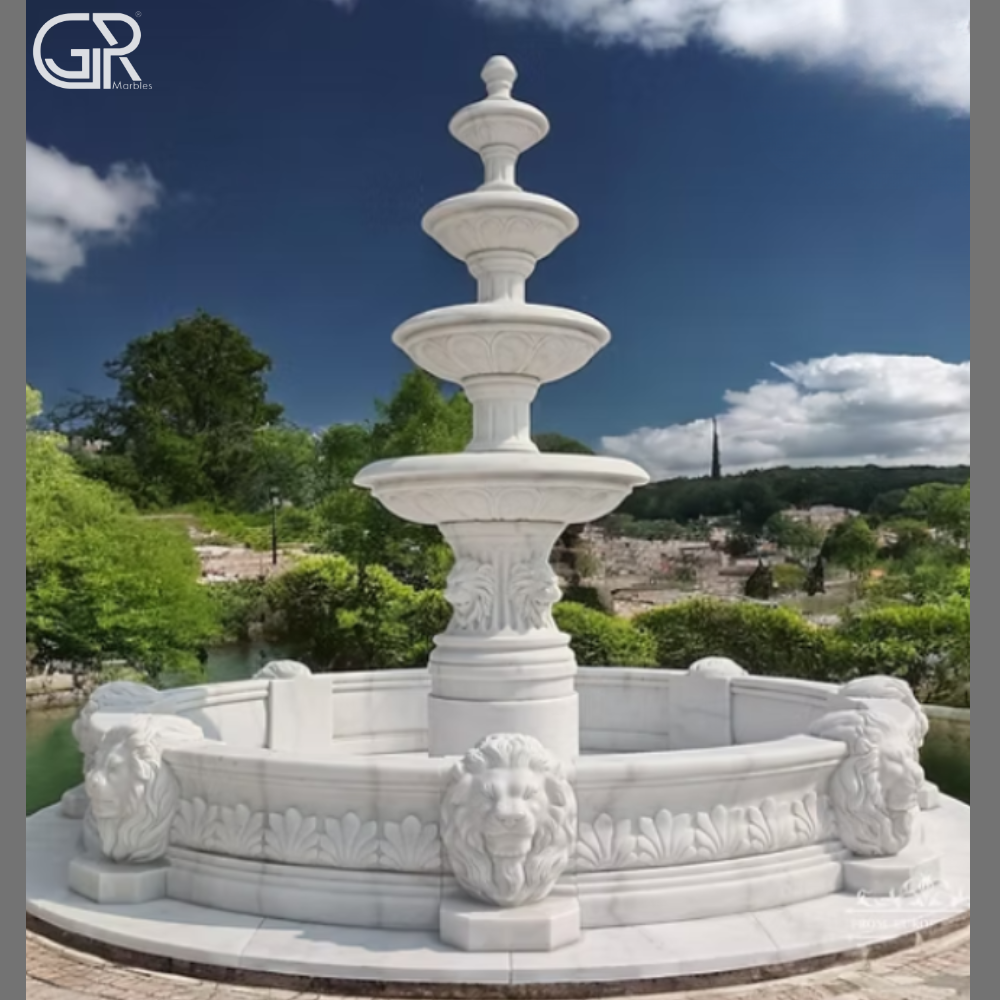 Garden Marble 3 Tier Fountain