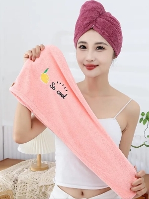 Microfiber shower cap towel