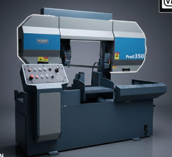 Double Column Semi Automatic Band Saw Machine