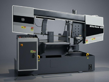 Double Column Miter Cutting Semi Automatic Band Saw Machine