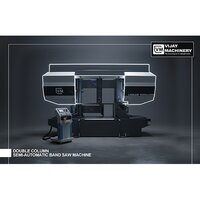 Double Column Semi Automatic Band Saw Machine - Application: Industrial Metal Cutting