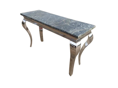 Rectangular Stainless Steel Console Table