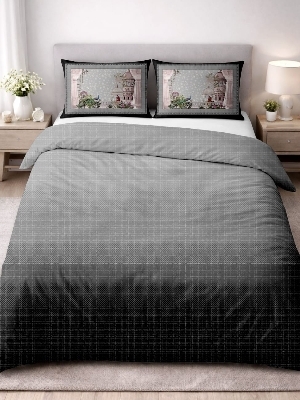 Cotton bedsheet with pillow cover
