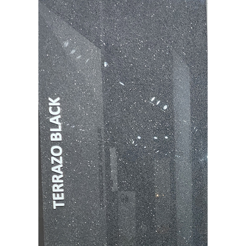 800x2400 Terrazo Black Granite Slab