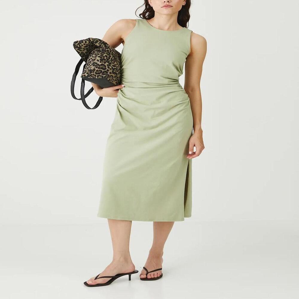 Export Surplus Womens Sleeveless Midi Dress