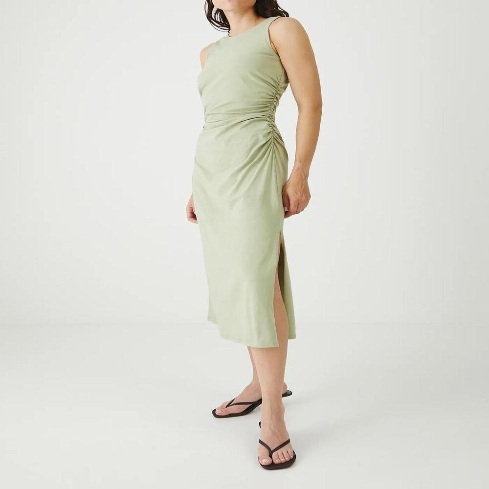 Export Surplus Womens Sleeveless Midi Dress