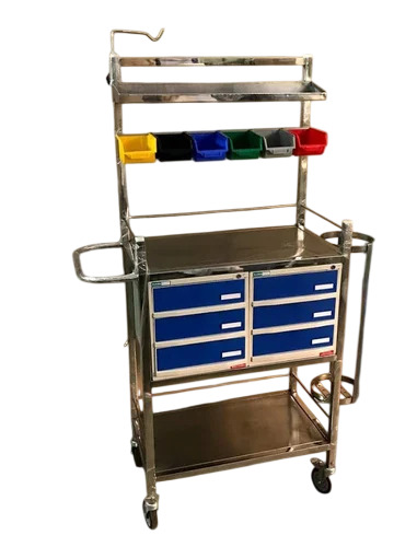 Stainless Steel Crash Cart Trolley