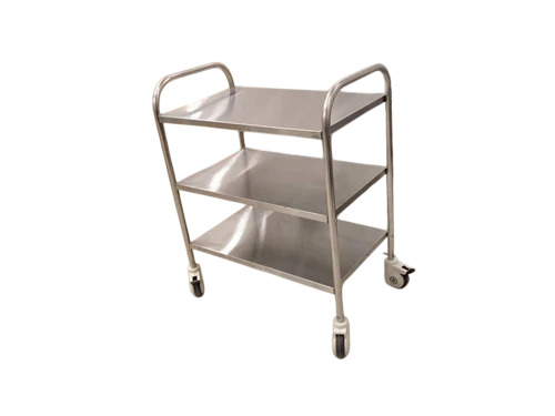 3 Shelf Stainless Steel Instrument Trolley