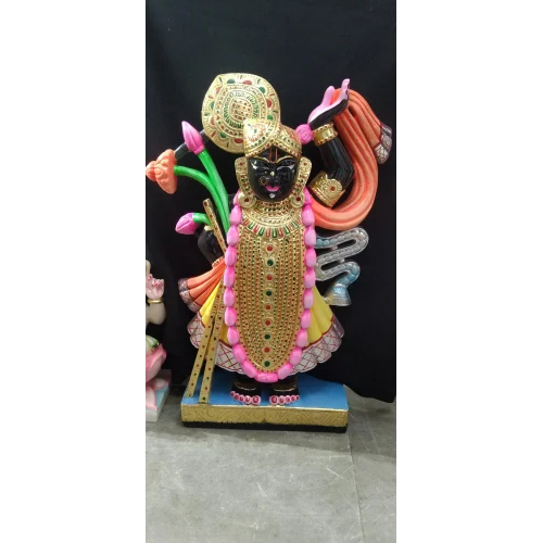Marble Black Shrinath Ji Statue