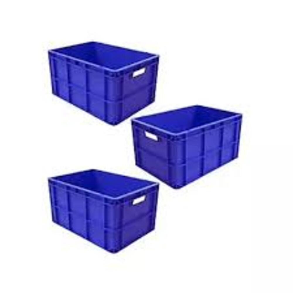 Jumbo Crate - Hdpe Material, Customized Sizing Options, Vibrant Blue Color | Durable, Single-faced Design For Easy Stacking And Access