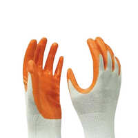 Pvc Nitrile Coated Hand Safety Gloves
