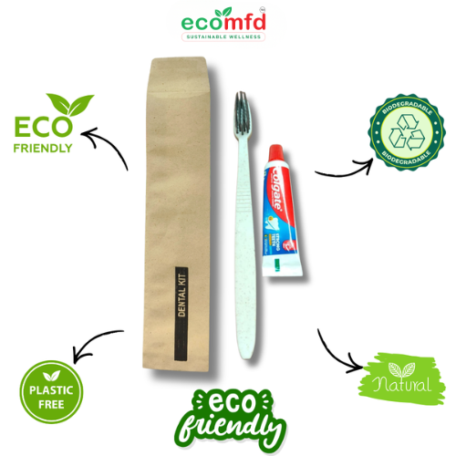 Wheat Straw Disposable Toothbrush