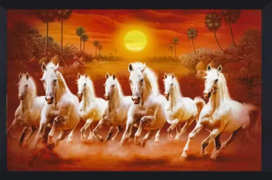 7 Running Horse Painting