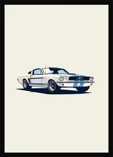 Sports Car Theme Wall Frame
