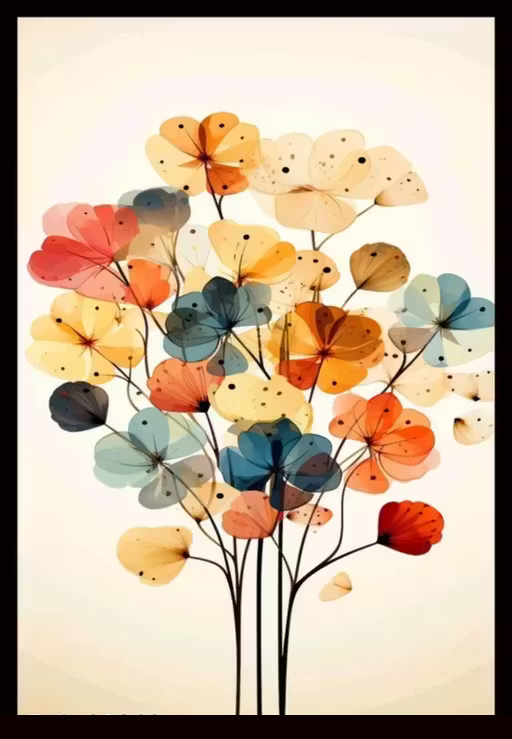 Flower Wall Poster Photo Frame