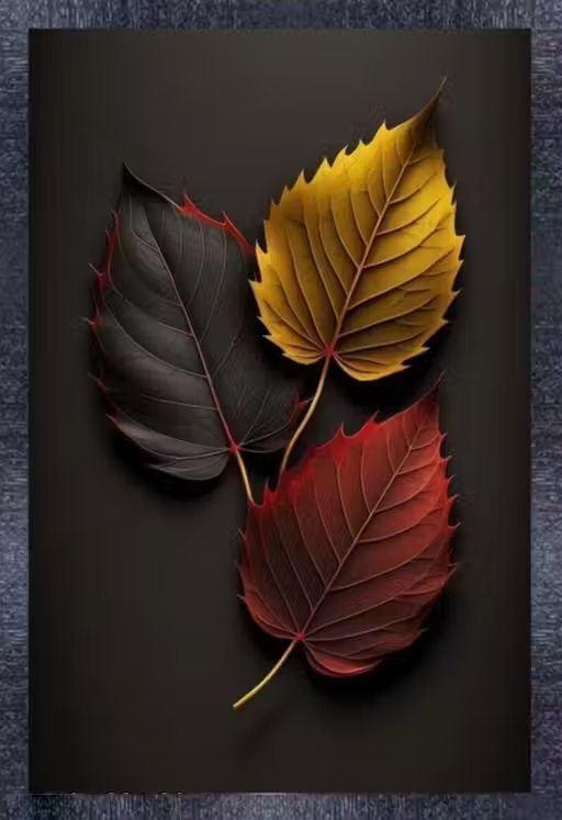 Wall Poster Leaf Photo Frame