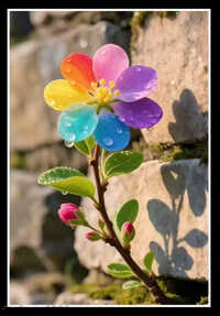 Floral Wall Art Photo Frame