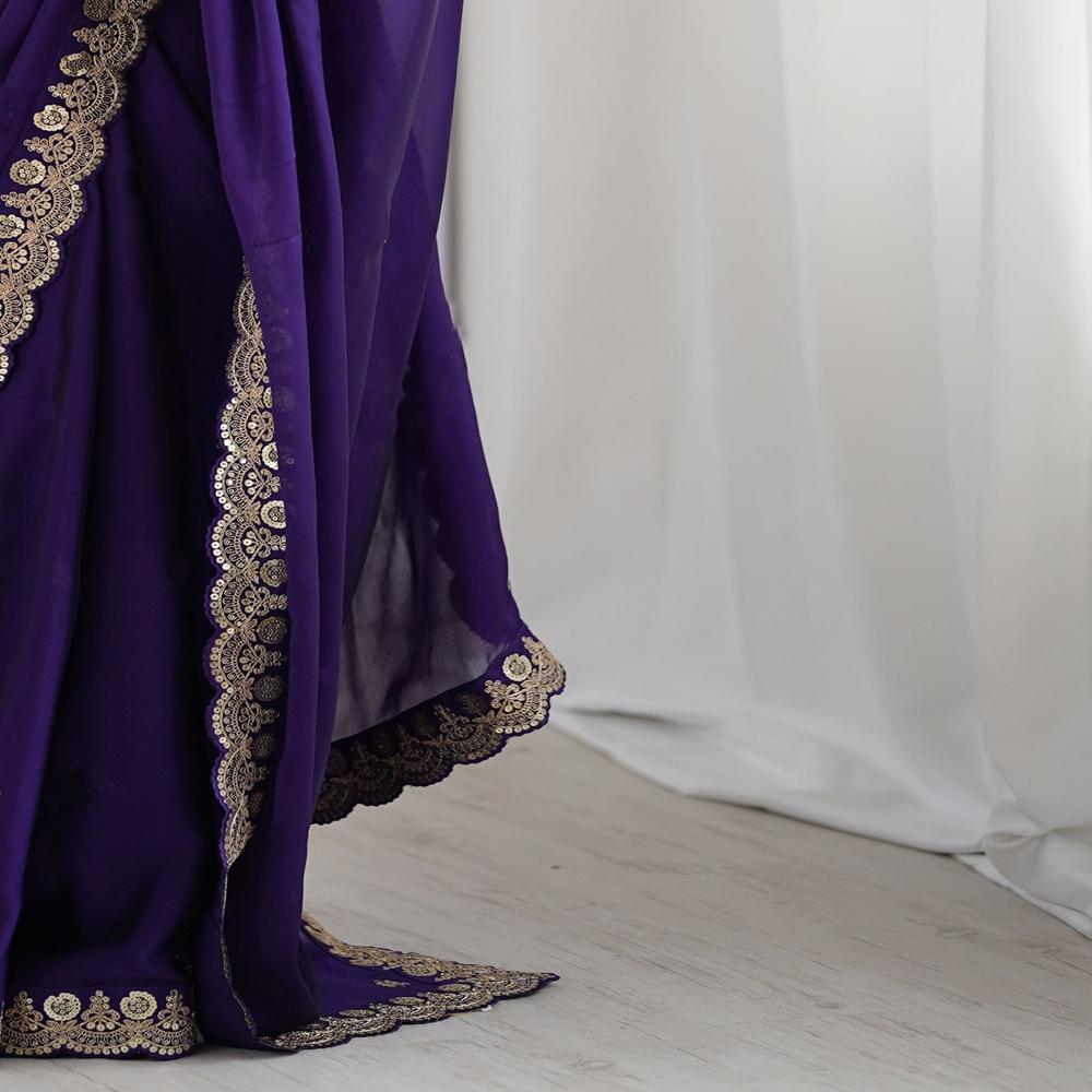 Purple Rohini Saree