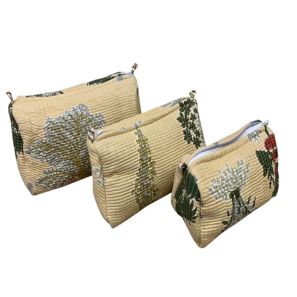 COTTON 3PC POUCH SET