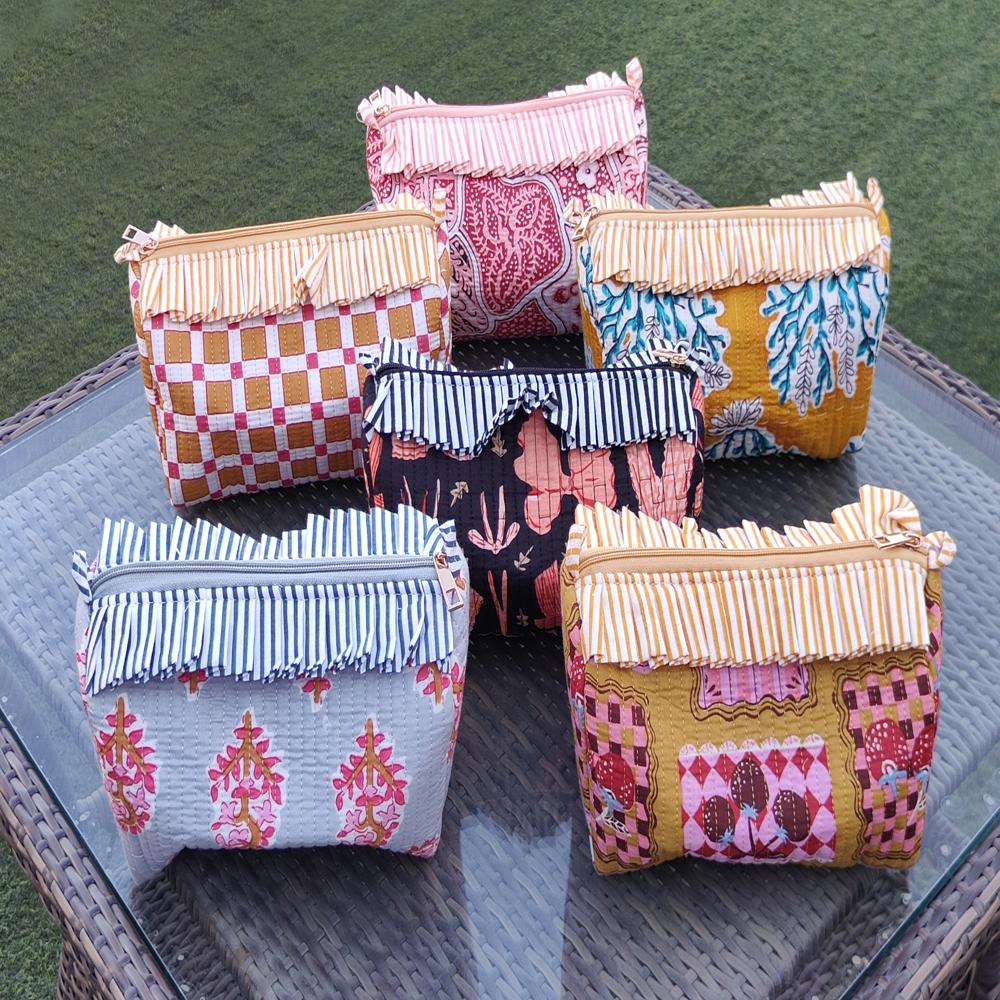Cotton 3 Pc Pouch Set - Capacity: 1 Kg