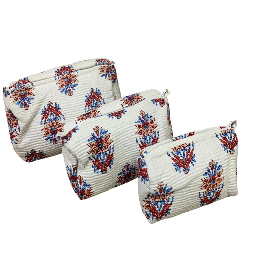 COTTON 3PC POUCH SET