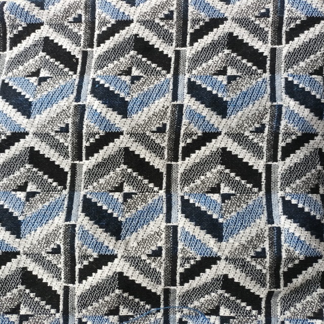 blue white bag fabric 