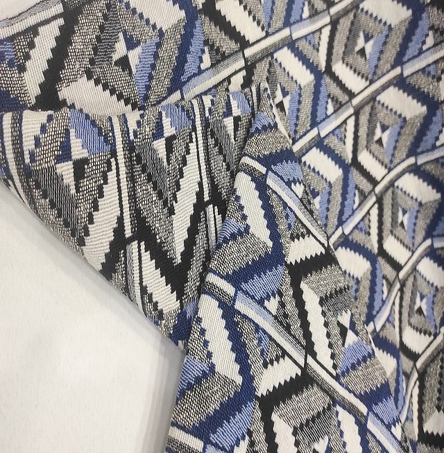 blue white bag fabric 