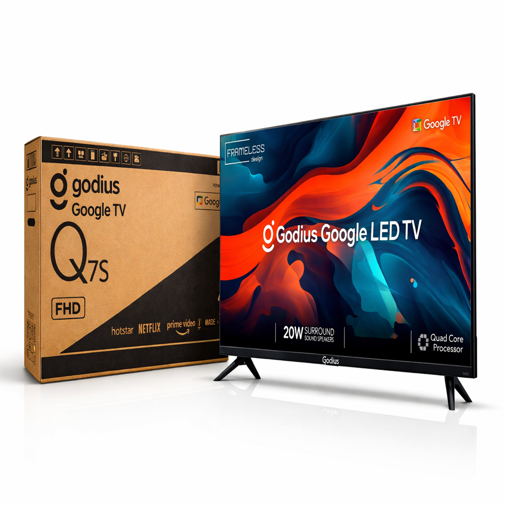 Godius 40 Inch Google Led Tv - Color: Black