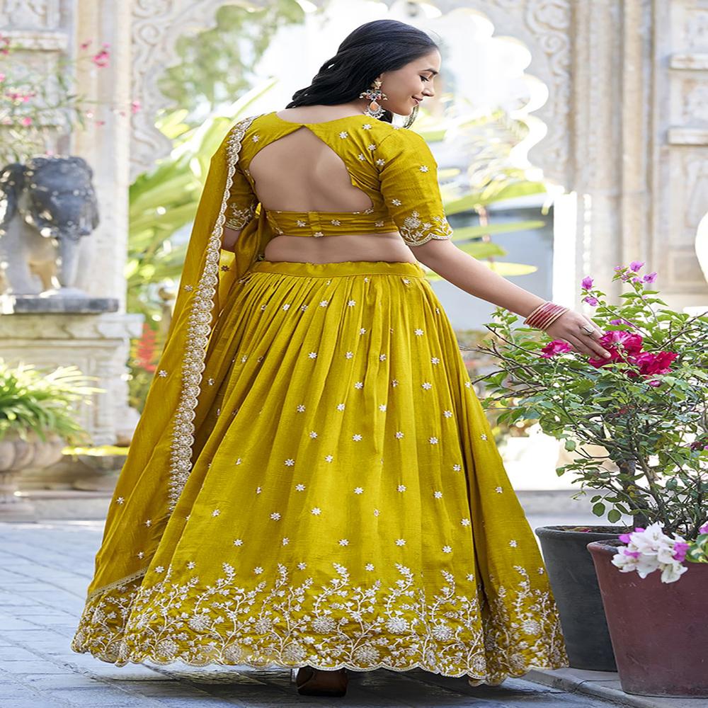 Mustard Navjot Lehenga