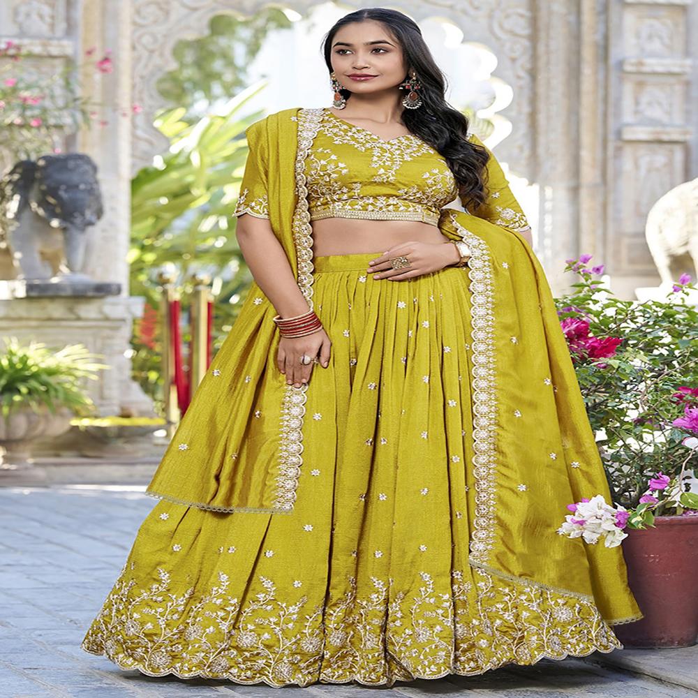 Mustard Navjot Lehenga