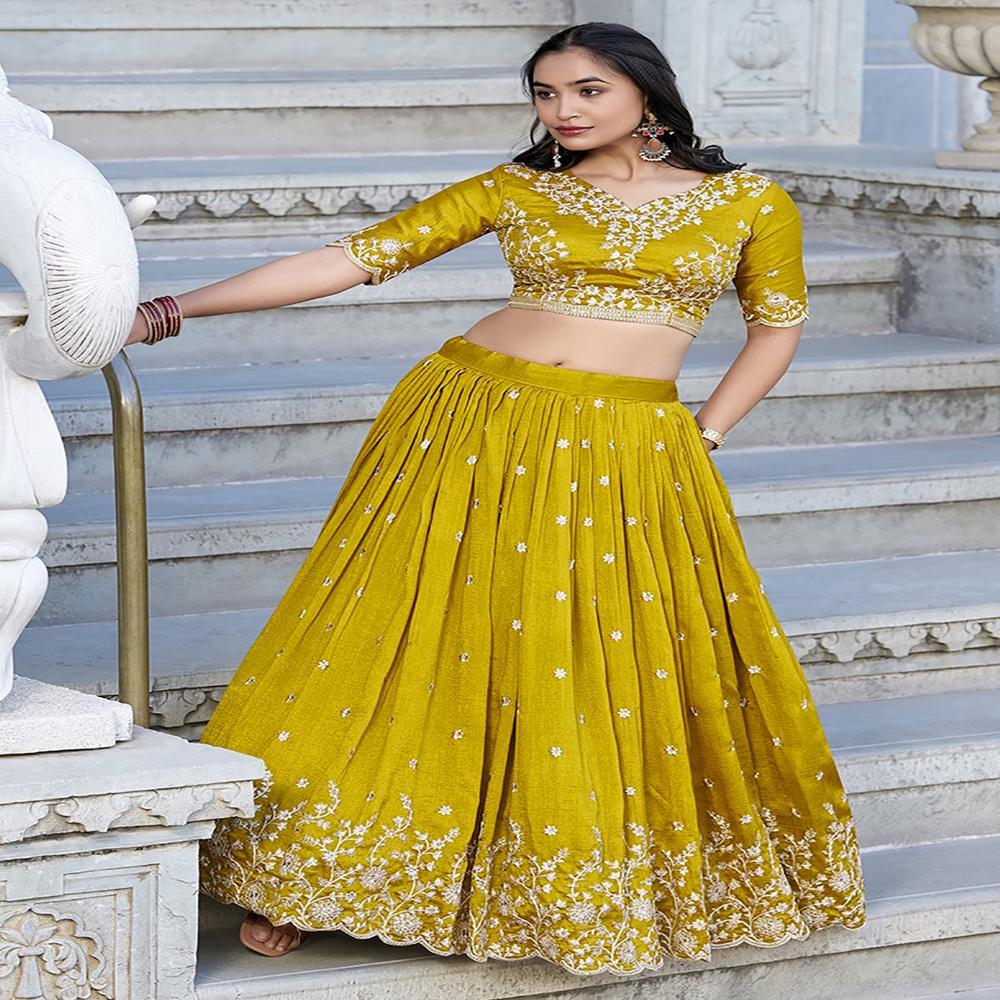 Mustard Navjot Lehenga