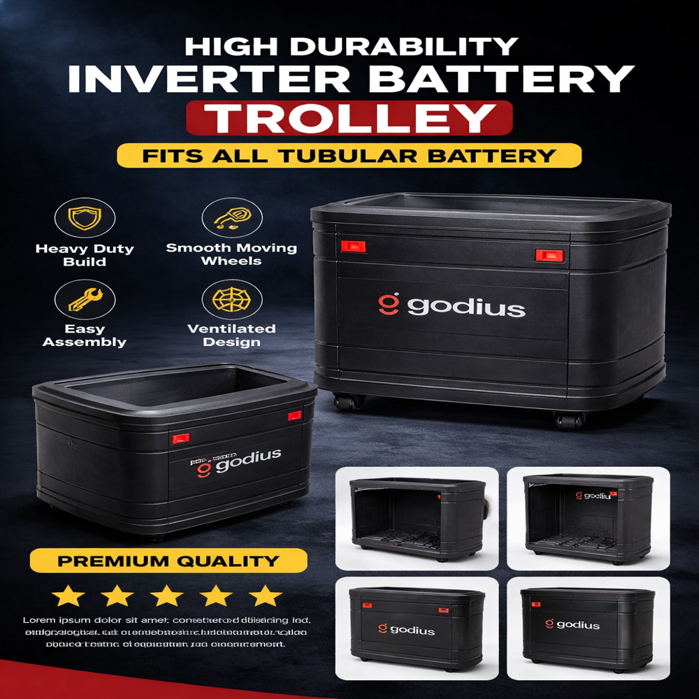Godius Inverter Battery Trolley